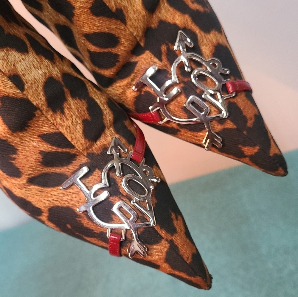 Christian Dior Leopard 🐆 Print Booties European Size 38 - Picture 4 of 14